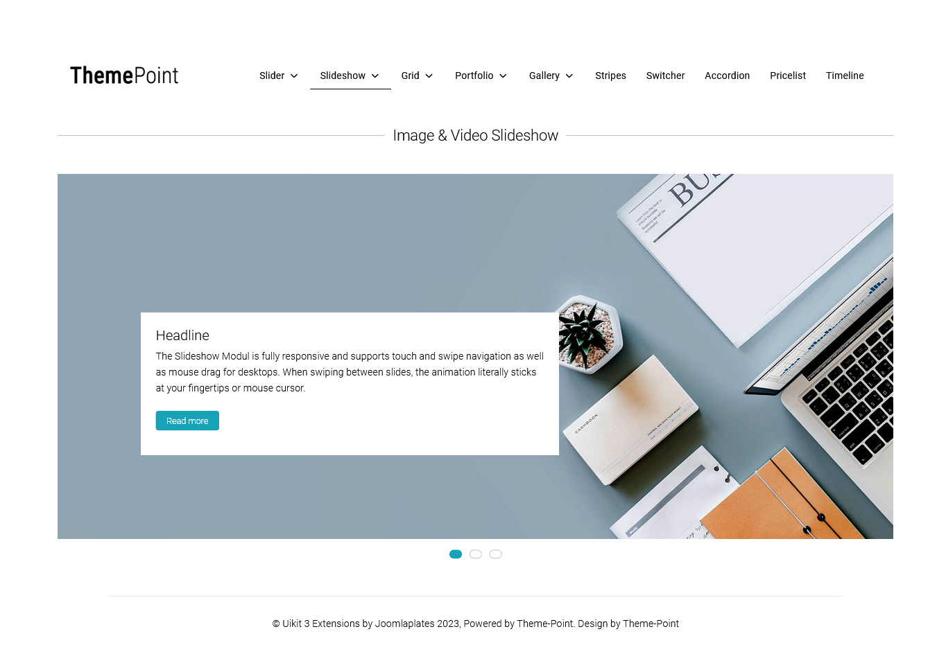 Uikit 3 Slideshow