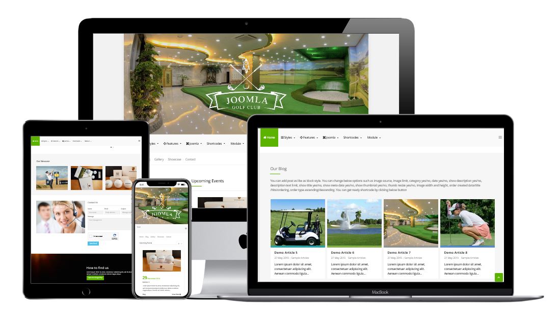 Joomla Template Golf