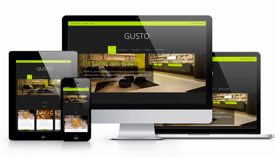 Joomla Template Gusto