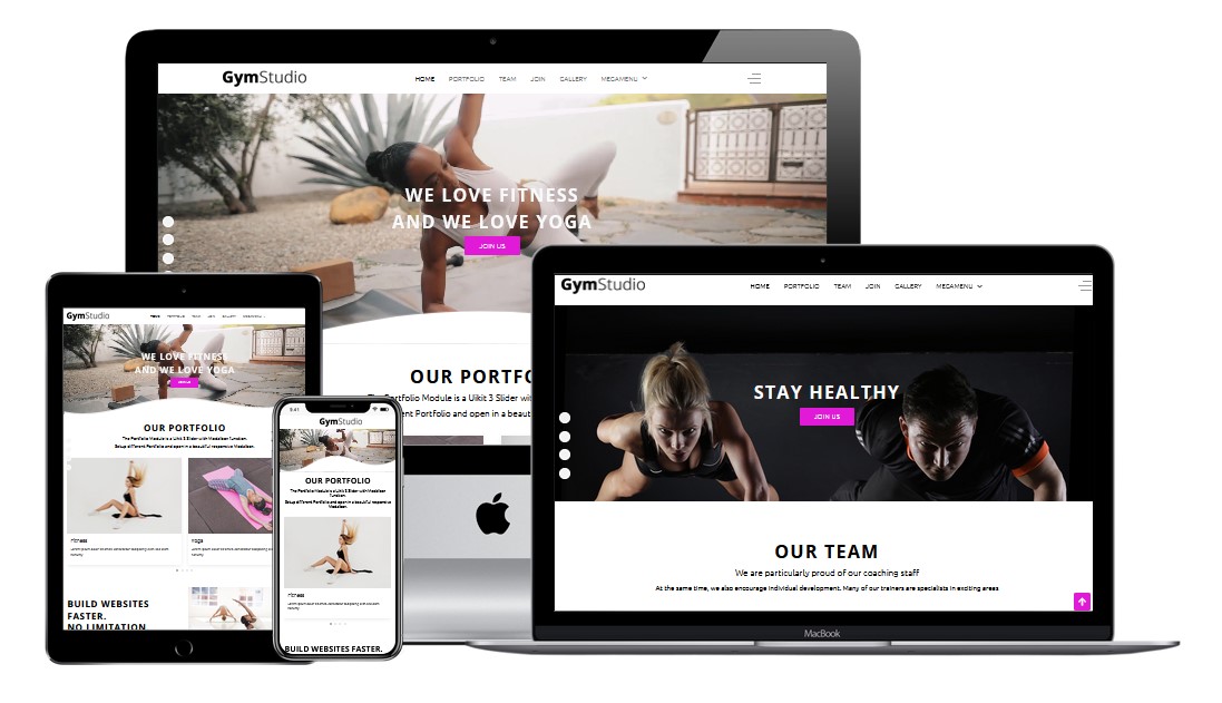 Joomla Template Gym