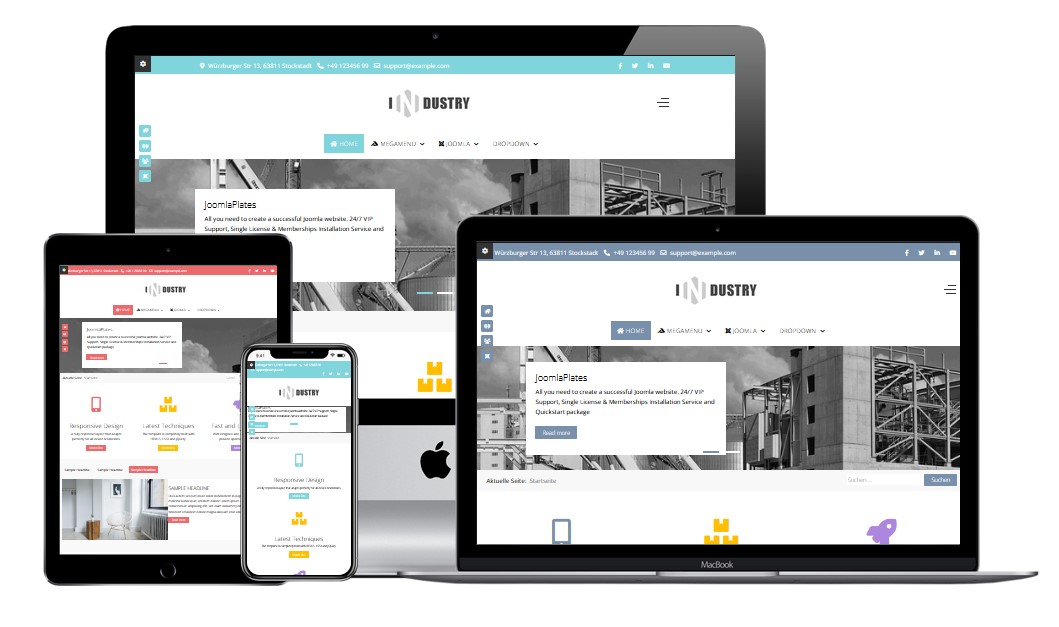 Joomla Template industry