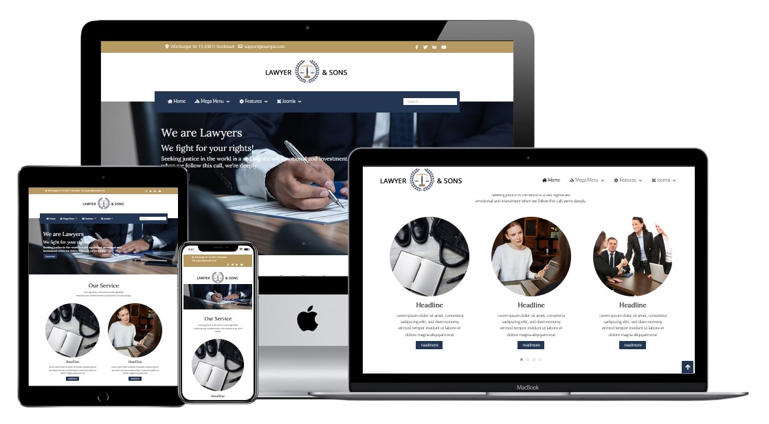 Joomla Template Lawyer