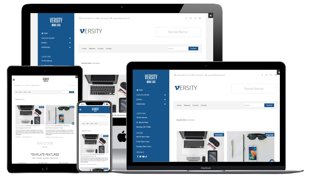 Joomla Template versity