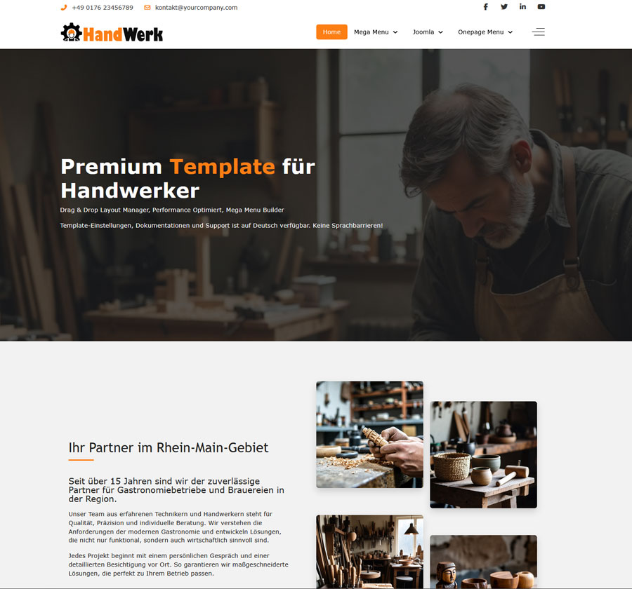 Handwerk Joomla Template