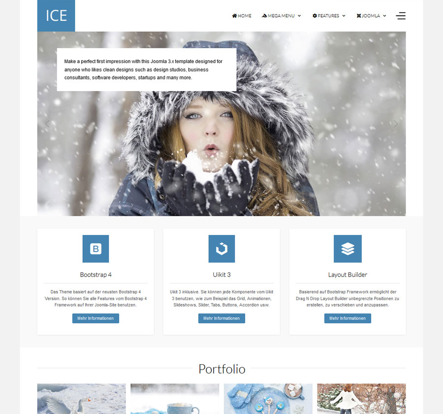 Joomla Template Ice