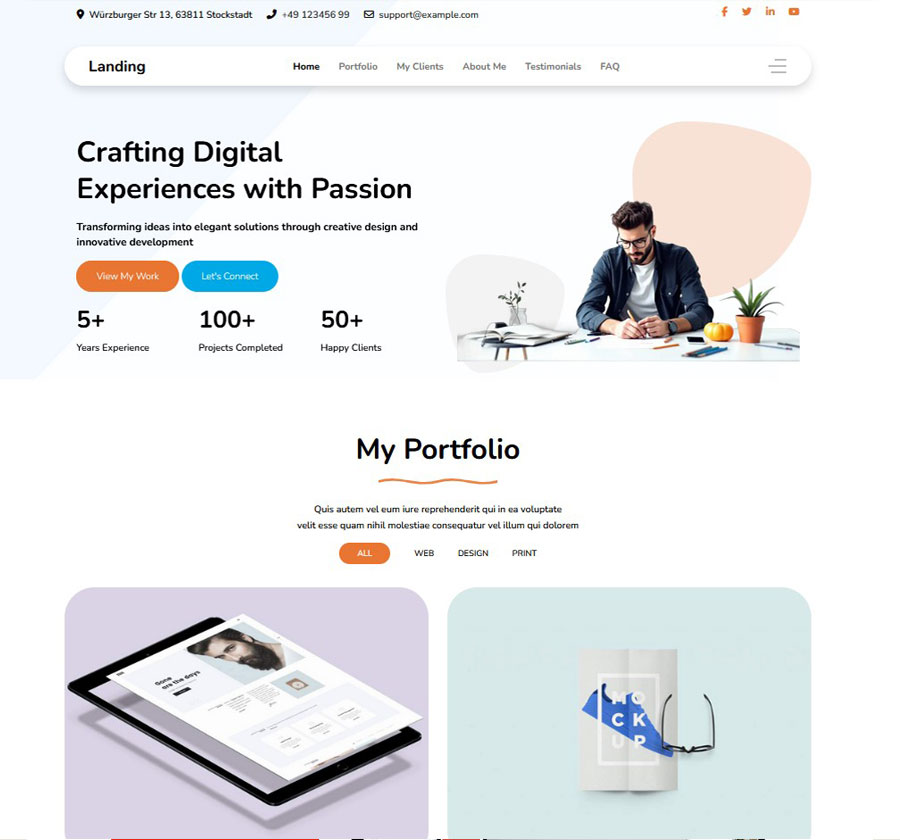 Joomla Template Landing