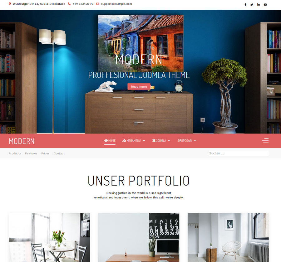 Joomla Template Modern